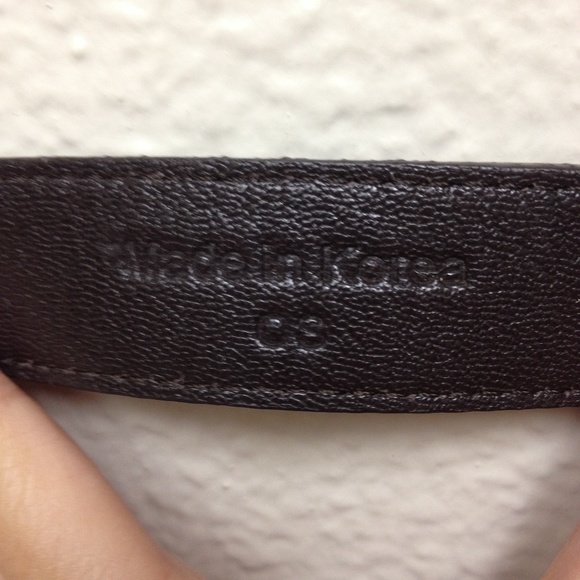 MAX AZRIA by BCBG BELT DARK BROWN LEATHER ONE SIZE main image 4